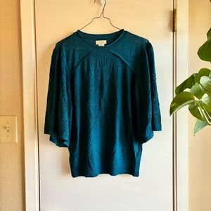 Fat Face Blue Knit Top